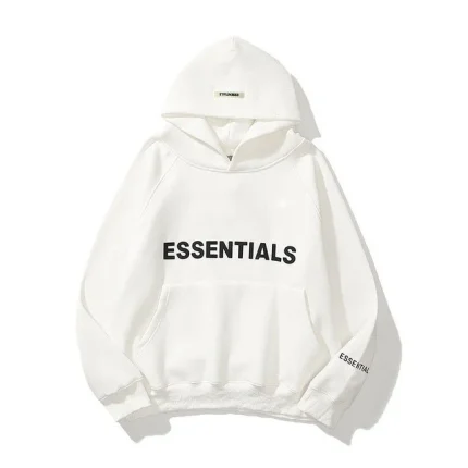 ESSENTIALS Oversized Hoodie – White