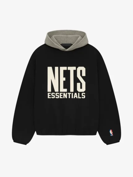 Nets Essentials Hoodie – Black